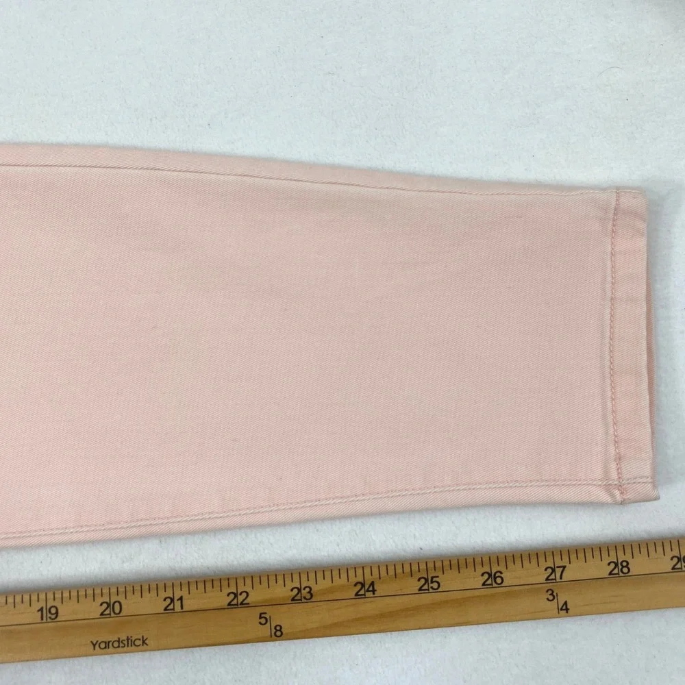 Banana Republic Jeans Womens 8 Mid Rise Pink Denim Skinny‎ Pastel Pants Stretch